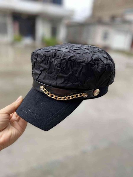 hat female autumn and winter new flat duck tongue hat minority beret british handsome versatile fashion navy hat, Yellow
hat female autumn and winter new flat duck tongue hat minority beret british handsome versatile fashion navy hat, Yellow