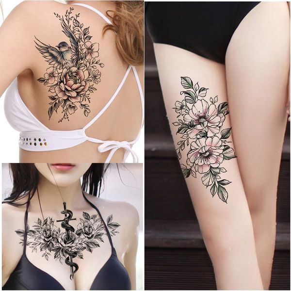 temporary tattoos 5pcs waterproof tattoo sticker rose tiger wolf pattern water transfer breast shoulder flower body art fake
temporary tattoos 5pcs waterproof tattoo sticker rose tiger wolf pattern water transfer breast shoulder flower body art fake