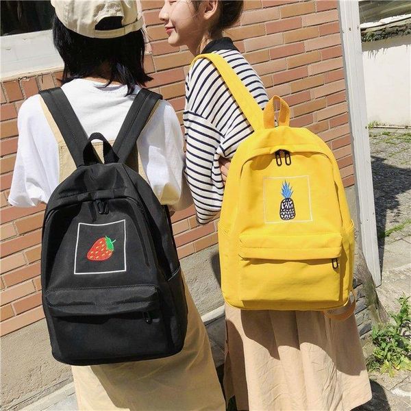 backpack small fresh embroidery fruit lovely girl versatile solid color college style simple student schoolbag
backpack small fresh embroidery fruit lovely girl versatile solid color college style simple student schoolbag