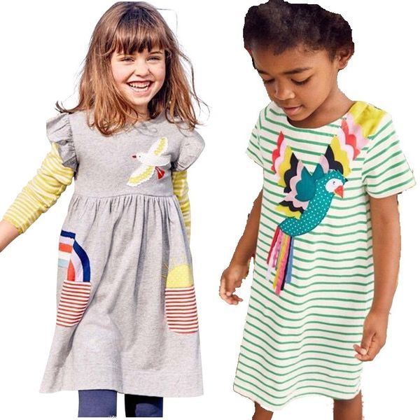 embroidery baby girls dress cotton fashion parrot children clothes short sleeve girl dresses kids blouse vestidos jumper 2-6year 210413, Red;yellow
embroidery baby girls dress cotton fashion parrot children clothes short sleeve girl dresses kids blouse vestidos jumper 2-6year 210413, Red;yellow