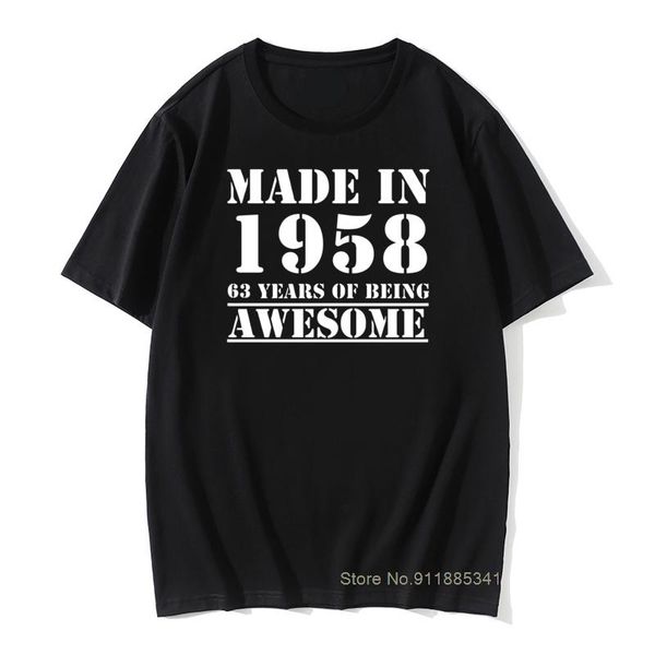 men's t-shirts graphic made in 1958 63 years teeshirt homme birthday mens pre-cotton oversized vintage funny printed t shirts, White;black
men's t-shirts graphic made in 1958 63 years teeshirt homme birthday mens pre-cotton oversized vintage funny printed t shirts, White;black