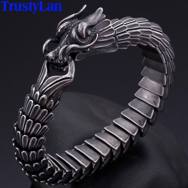 link, chain cool black stainless steel dragon style bracelet men 15mm wide heavy metal mens bracelets bangles 2021 male jewelry accessory
link, chain cool black stainless steel dragon style bracelet men 15mm wide heavy metal mens bracelets bangles 2021 male jewelry accessory