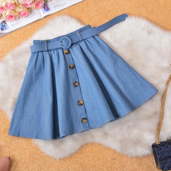 skirts 2021 spring summer plus size elegant denim skirt casual loose single-breasted belt short woman yy, Black
skirts 2021 spring summer plus size elegant denim skirt casual loose single-breasted belt short woman yy, Black
