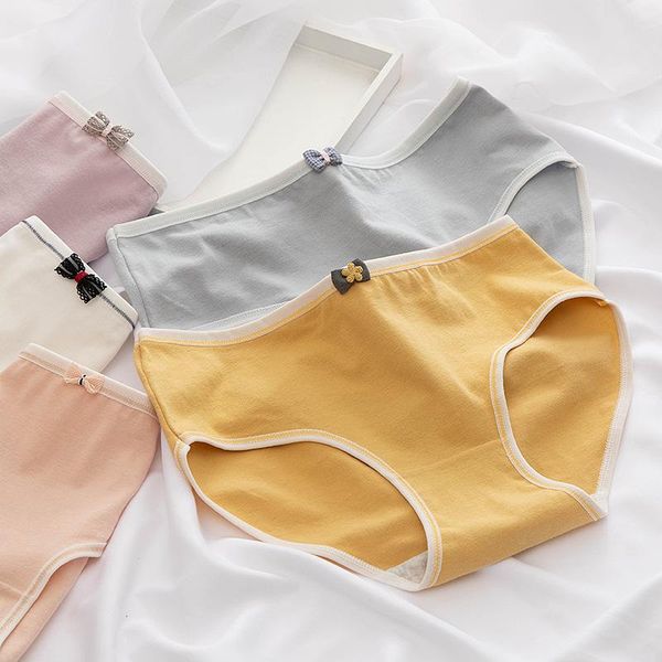 women's panties bowknot japanese morandi simple girl's cotton underwear middle waist sweet student's briefs, Black;pink
women's panties bowknot japanese morandi simple girl's cotton underwear middle waist sweet student's briefs, Black;pink