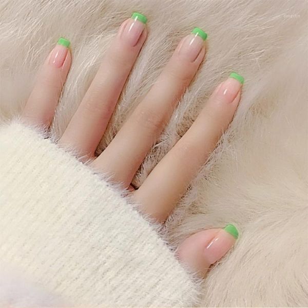 24pcs green-edged french fashion wear fake nails press on finished patch full cover mid-length detachable false with glue1, Red;gold
24pcs green-edged french fashion wear fake nails press on finished patch full cover mid-length detachable false with glue1, Red;gold
