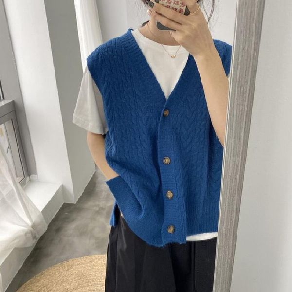 women's vests loose sleeveless sweater spring autumn women vest sweaters knitting knitted wool oversize, Black;white
women's vests loose sleeveless sweater spring autumn women vest sweaters knitting knitted wool oversize, Black;white