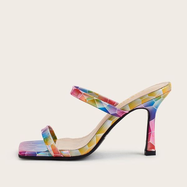color serpentine high heel women slipper summer outdoor sandal slides size 36-42 slippers, Black
color serpentine high heel women slipper summer outdoor sandal slides size 36-42 slippers, Black