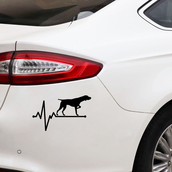 15.4cm*9.8cm personality hound hunting heartbeat vinyl black car sticker 
15.4cm*9.8cm personality hound hunting heartbeat vinyl black car sticker