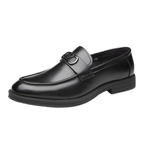men loafers shoes slip-on formal casual business genuine leather office size 38-43 dress, Black
men loafers shoes slip-on formal casual business genuine leather office size 38-43 dress, Black