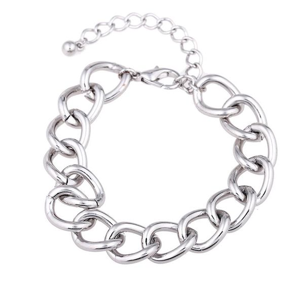 beaded, strands trendy simple thick chain bracelets bangle men women jewelry silver alloy metal punk bracelet wholesale drop, Black
beaded, strands trendy simple thick chain bracelets bangle men women jewelry silver alloy metal punk bracelet wholesale drop, Black