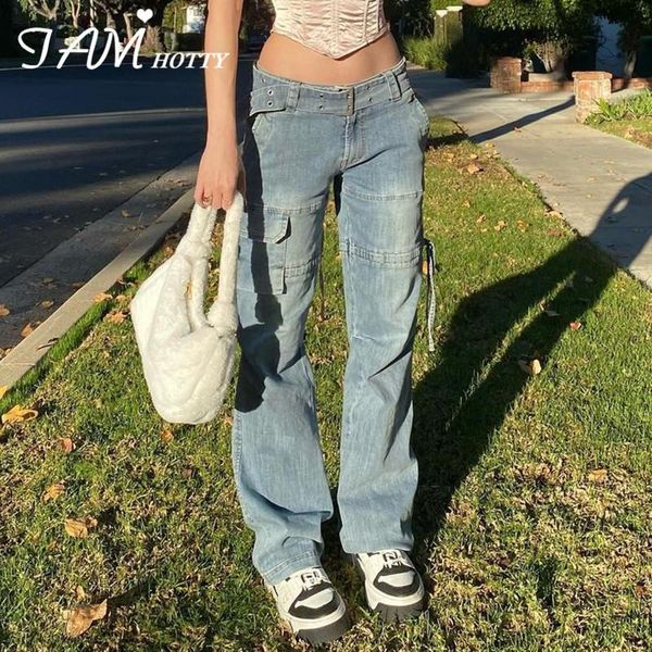pockets belt patched street style fashion jeans women high waist baggy oversize denim y2k pants vintage mom trousers iamty women's, Blue
pockets belt patched street style fashion jeans women high waist baggy oversize denim y2k pants vintage mom trousers iamty women's, Blue