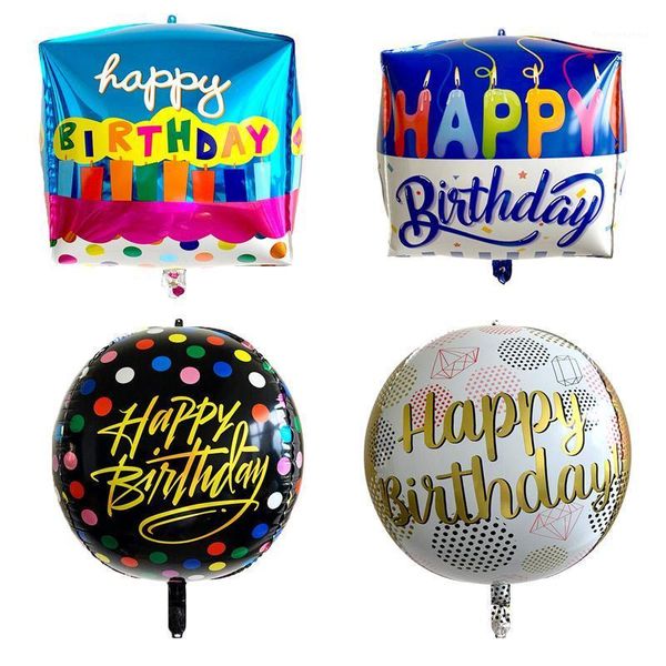 party decoration 1pcs 22inch 4d happy birthday foil balloons gold global decor wedding baby shower supplies1
party decoration 1pcs 22inch 4d happy birthday foil balloons gold global decor wedding baby shower supplies1