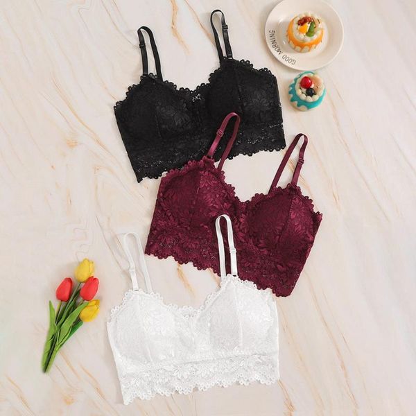 bras 3pcs women lace bra ribbon chest pad camisole underwear seamless deep v wireless thin #w, Red;black
bras 3pcs women lace bra ribbon chest pad camisole underwear seamless deep v wireless thin #w, Red;black