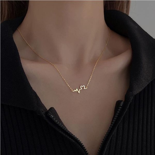 chains 925 sterling silver fashion personality simple ecg heart choker necklaces for women girls gold color party jewelry lm057
chains 925 sterling silver fashion personality simple ecg heart choker necklaces for women girls gold color party jewelry lm057