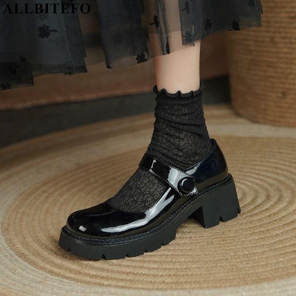 dress shoes allbitefo round toe thick bottom fashion comfortable genuine leather women heels street walking non-slip high heel, Black
dress shoes allbitefo round toe thick bottom fashion comfortable genuine leather women heels street walking non-slip high heel, Black