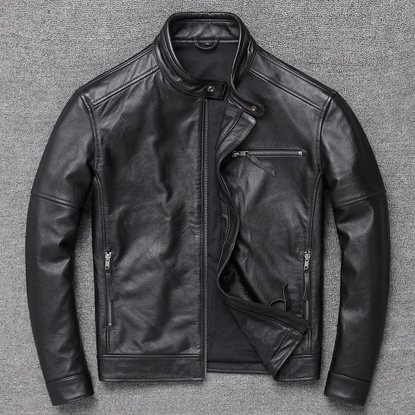 real genuine leather jacket men short casual cowhide coat motorcycle jacket mens clothing chaqueta hombre wpy2483, Black
real genuine leather jacket men short casual cowhide coat motorcycle jacket mens clothing chaqueta hombre wpy2483, Black