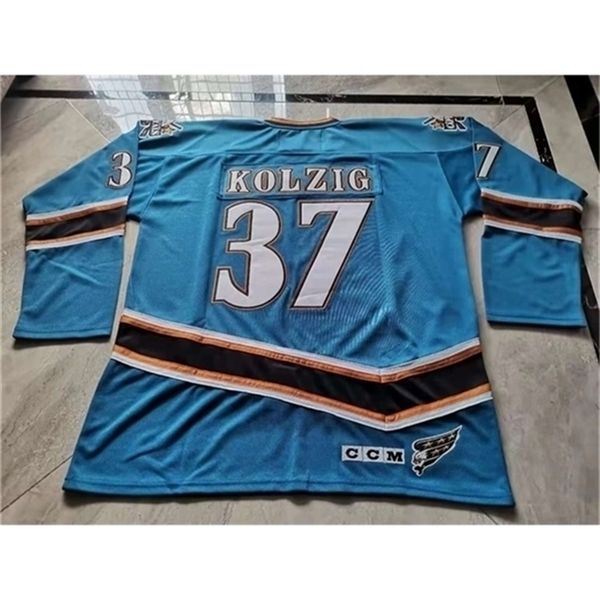 37403740rare hockey jersey men youth women vintage 37 kolzig size s-5xl custom any name or number, Black
37403740rare hockey jersey men youth women vintage 37 kolzig size s-5xl custom any name or number, Black