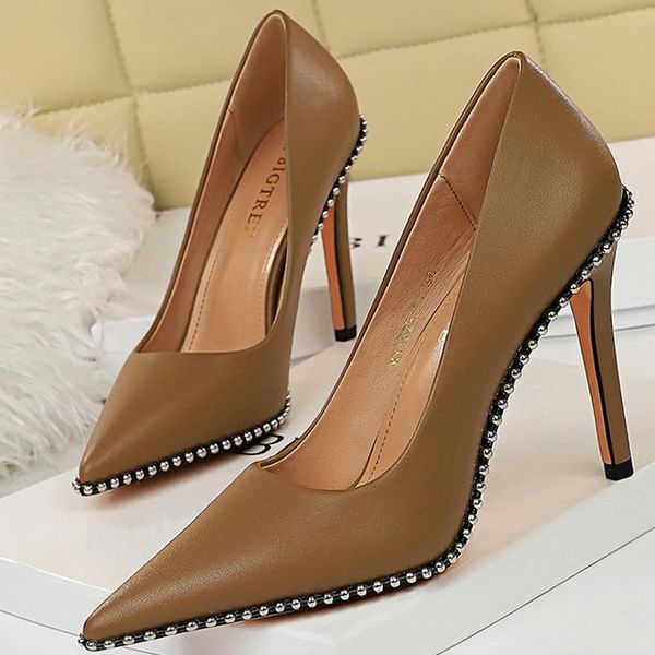 dress shoes rivet woman pumps 2021 high heels stiletto pu leather women party female heel plus size 43, Black
dress shoes rivet woman pumps 2021 high heels stiletto pu leather women party female heel plus size 43, Black
