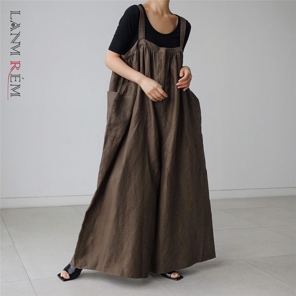 wide leg trouser fashion large size linen suspenders jumpsuit casual loose women summer jumpsuits with pockets 2d1740 210507, Black;white
wide leg trouser fashion large size linen suspenders jumpsuit casual loose women summer jumpsuits with pockets 2d1740 210507, Black;white
