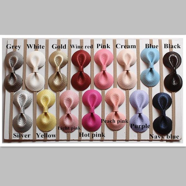 30pcs pu faux litchi stria leather hair band bows born elastic headbands synthetic accessories, Slivery;white
30pcs pu faux litchi stria leather hair band bows born elastic headbands synthetic accessories, Slivery;white