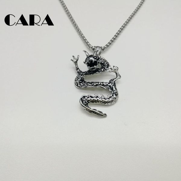pendant necklaces 2021 stylish retro chinese dragon charm necklace 316l stainless steel vintage chain for men and women cara0177, Silver
pendant necklaces 2021 stylish retro chinese dragon charm necklace 316l stainless steel vintage chain for men and women cara0177, Silver