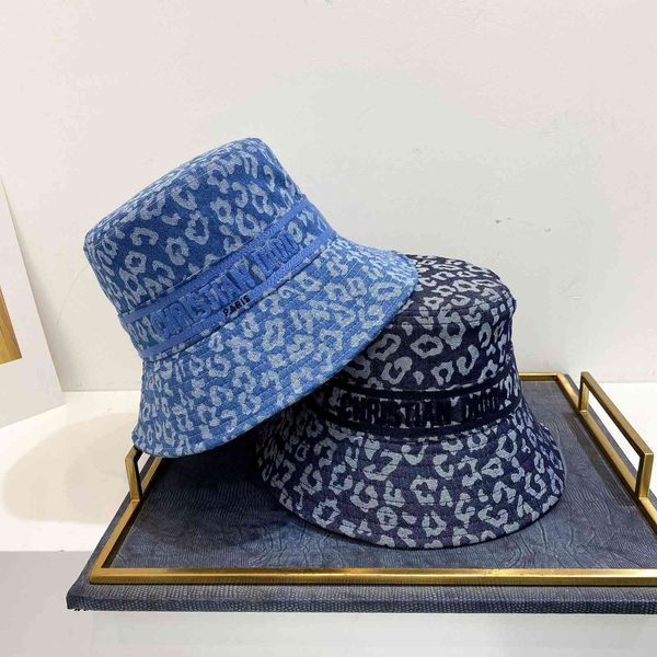 family ~ correct version 21 early new denim leopard wash fisherman hat light luxury embroidery ribbon for men and women, Blue;gray
family ~ correct version 21 early new denim leopard wash fisherman hat light luxury embroidery ribbon for men and women, Blue;gray