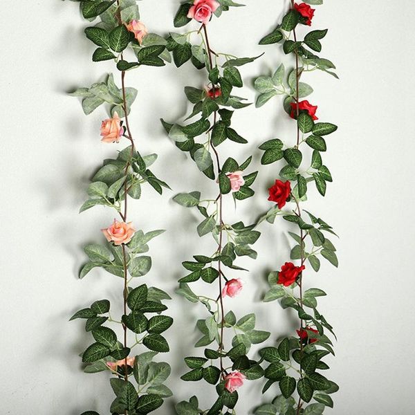 pcs fake rose vine flowers plants artificial flower hanging ivy home el office wedding party garden arch decor decorative & wreaths
pcs fake rose vine flowers plants artificial flower hanging ivy home el office wedding party garden arch decor decorative & wreaths