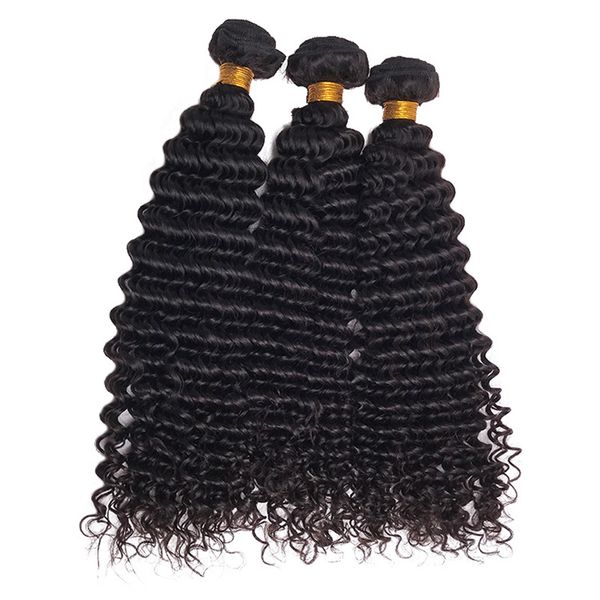 1 bundle deep wave human hair extensions unprocessed virginhair bundles machine made double weft 10-30inch, Black
1 bundle deep wave human hair extensions unprocessed virginhair bundles machine made double weft 10-30inch, Black