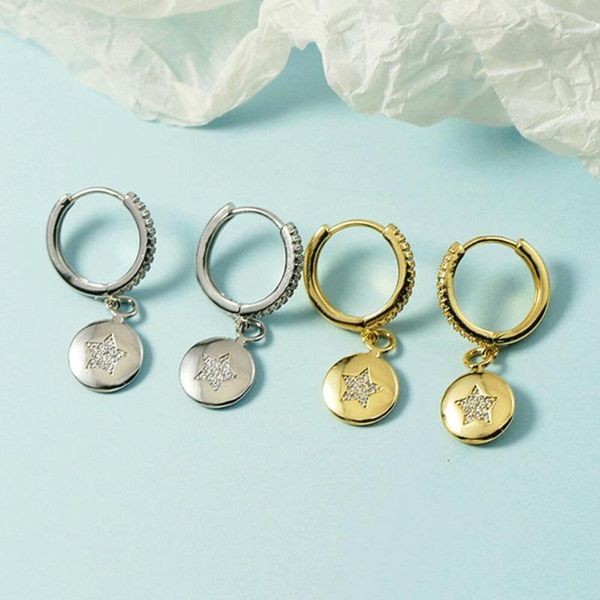 hoop & huggie kofsac luxury shiny zircon star earrings for women silver color jewelry round earring fashion lady engagement accessories gift, Golden;silver
hoop & huggie kofsac luxury shiny zircon star earrings for women silver color jewelry round earring fashion lady engagement accessories gift, Golden;silver
