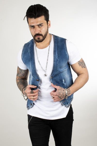 deepsea narrow cut metal button slim fit jeans cepken vest 2100450 men's vests, Black;white
deepsea narrow cut metal button slim fit jeans cepken vest 2100450 men's vests, Black;white