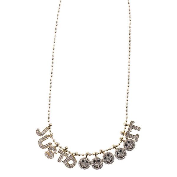 shine rhinestone women letter and smile necklace chain pendant sweater chokers necklaces chains, Silver
shine rhinestone women letter and smile necklace chain pendant sweater chokers necklaces chains, Silver