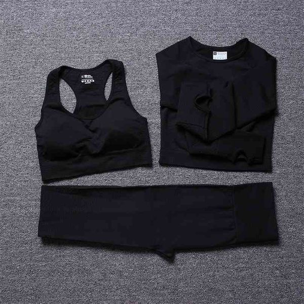 3 piece sport outfit for women swear workout clothes gym clothing yoga set suit fitness 210802, Gray
3 piece sport outfit for women swear workout clothes gym clothing yoga set suit fitness 210802, Gray