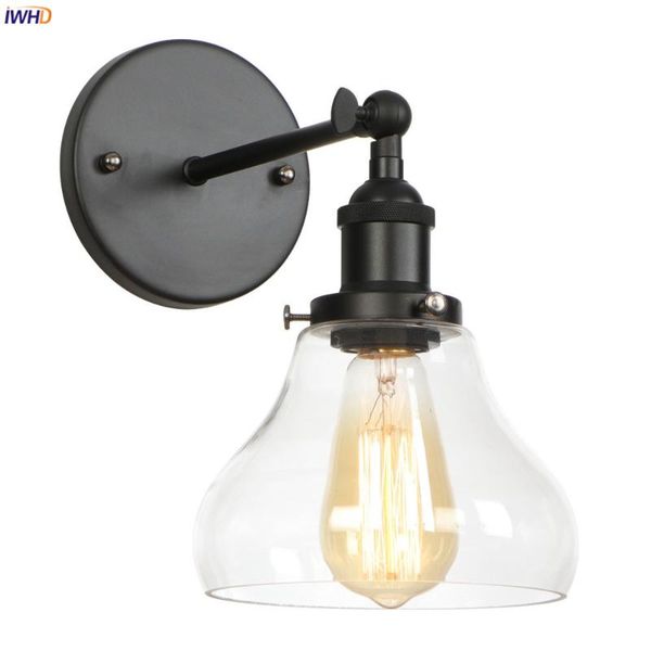 wall lamp iwhd edison antique rustic sconce style lighting black metal glass retro vintage light led applique murale
wall lamp iwhd edison antique rustic sconce style lighting black metal glass retro vintage light led applique murale