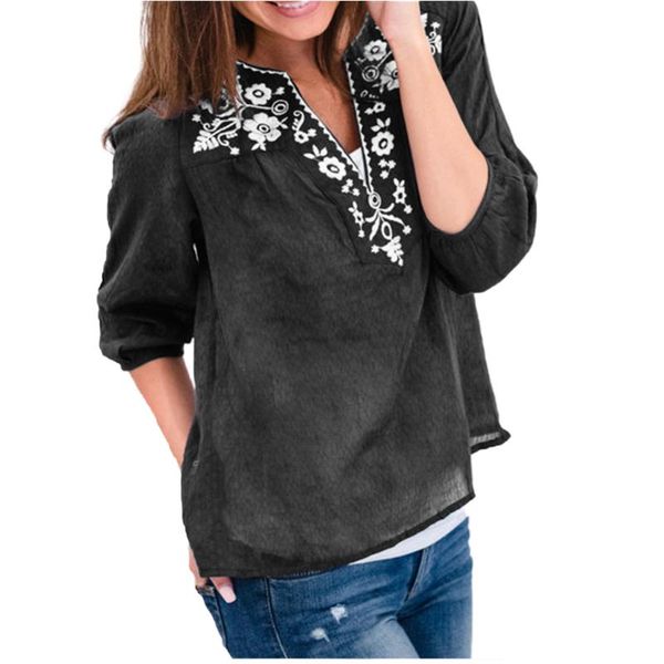 plus size women's blouses summer leisure blouse loose v neck half sleeve shirts blusas black white blue &
plus size women's blouses summer leisure blouse loose v neck half sleeve shirts blusas black white blue &