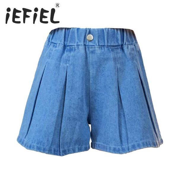 shorts kids girls denim summer fashion casual loose wide leg jean pure color elastic waist children short pants 5-14y, Black
shorts kids girls denim summer fashion casual loose wide leg jean pure color elastic waist children short pants 5-14y, Black