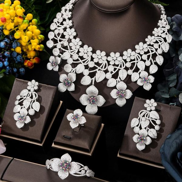 earrings & necklace gorgeous sparkly luxury blooming flowers big bangle ring jewelry set brides wedding jewellery, Silver
earrings & necklace gorgeous sparkly luxury blooming flowers big bangle ring jewelry set brides wedding jewellery, Silver