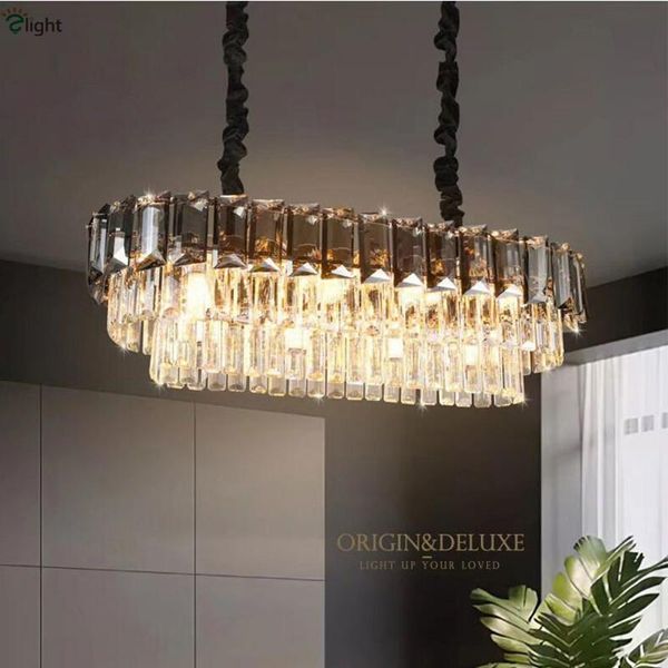 pendant lamps luxury living room modern oval led lights lustre k9 smoky gray crystal hanging lamp gold lighting fixtures
pendant lamps luxury living room modern oval led lights lustre k9 smoky gray crystal hanging lamp gold lighting fixtures