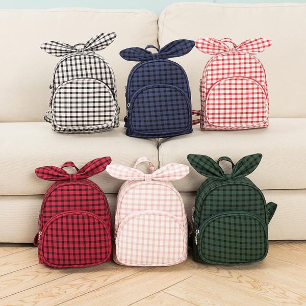 backpack cartoon shoulder oxford cloth plaid school bag 
backpack cartoon shoulder oxford cloth plaid school bag