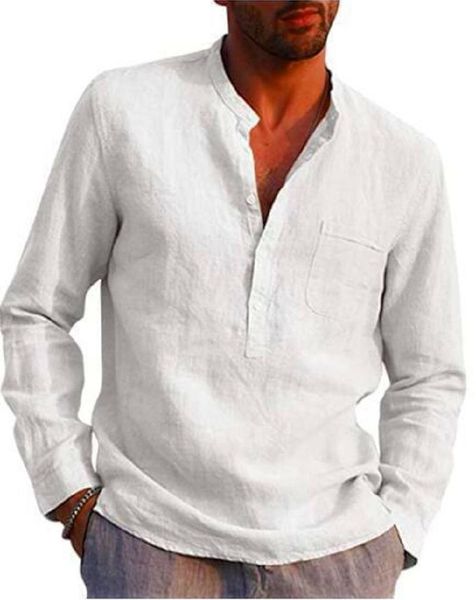 men's casual shirts qiwn 2021 shirt summer autumn cotton linen large size business, White;black
men's casual shirts qiwn 2021 shirt summer autumn cotton linen large size business, White;black