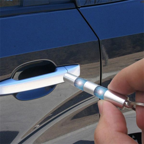 

keychains automobile electrostatic belt excellent anti-static rod pole keychain eliminator portable blue red abs anti static car, Silver