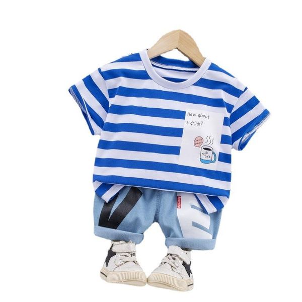 baby boy summer clothes short sleeved striped t-shirt + denim shorts 2pcs girls outfits casual kids clothing set sets, White
baby boy summer clothes short sleeved striped t-shirt + denim shorts 2pcs girls outfits casual kids clothing set sets, White