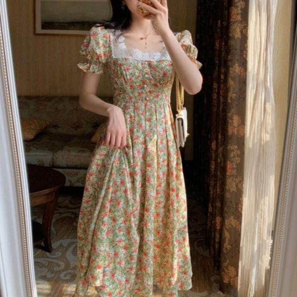 casual dresses vintage floral boho dress women summer 2021 french retro lace elegant midi short sleeve party cottagecore, Black;gray
casual dresses vintage floral boho dress women summer 2021 french retro lace elegant midi short sleeve party cottagecore, Black;gray