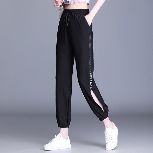 women's pants & capris legged harun sports summer 2021 korean version of loose-fitting nine-point casual, Black;white
women's pants & capris legged harun sports summer 2021 korean version of loose-fitting nine-point casual, Black;white