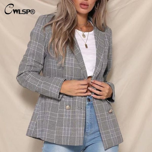 autumn office lady blazer with pocket female plaid vintage jacket single breasted back split casual blaser feminino ql4176 women's suit, White;black
autumn office lady blazer with pocket female plaid vintage jacket single breasted back split casual blaser feminino ql4176 women's suit, White;black