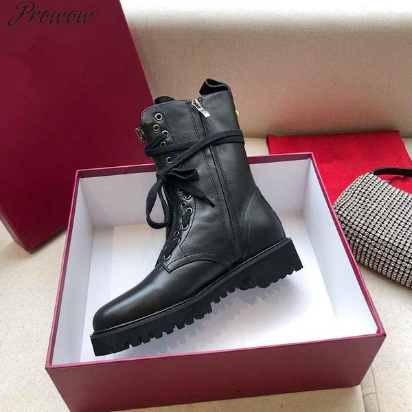 boots prowow black genuine leather women ankle round toe lace up short autumn winter combat 2021
boots prowow black genuine leather women ankle round toe lace up short autumn winter combat 2021