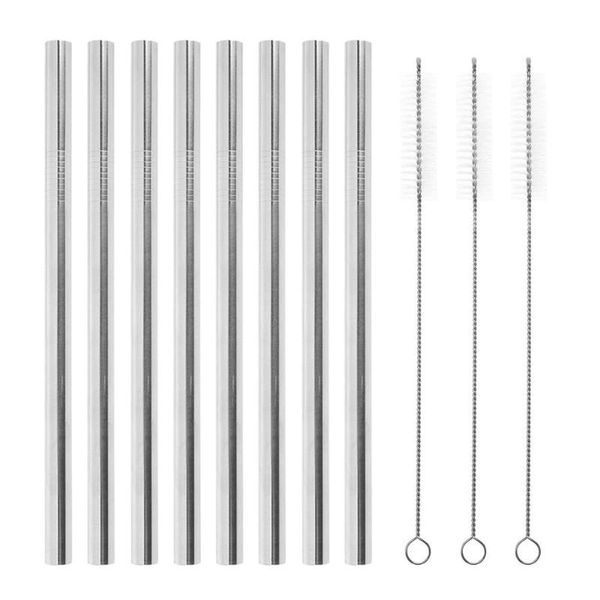 drinking straws 4/8 pcs reusable metal 304 stainless steel sturdy bent straight drinks straw cleaning brush set for dropship
drinking straws 4/8 pcs reusable metal 304 stainless steel sturdy bent straight drinks straw cleaning brush set for dropship