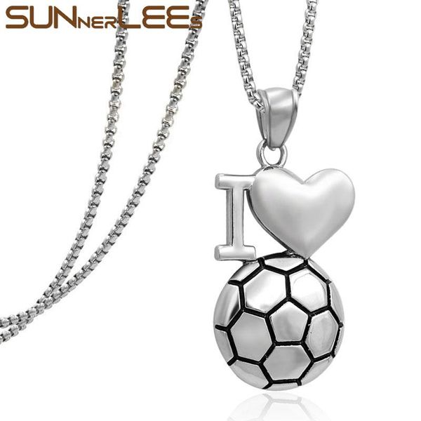 pendant necklaces sunnerlees jewelry stainless steel punk the world cup heart football necklace link chain optional for mens womens sp59, Silver
pendant necklaces sunnerlees jewelry stainless steel punk the world cup heart football necklace link chain optional for mens womens sp59, Silver