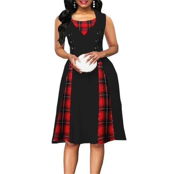 woman dress 2021 summer casual plus size slim patchwork dot print ball gown women vintage office long party dresses, Black;gray
woman dress 2021 summer casual plus size slim patchwork dot print ball gown women vintage office long party dresses, Black;gray