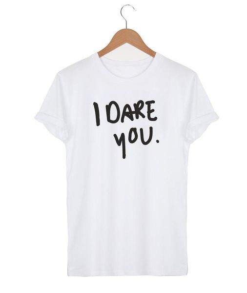 women's t-shirt i dare you women 100% cotton clothes 2021 harajuku fashion printed tshirt graphic t-shirts femme drop, White
women's t-shirt i dare you women 100% cotton clothes 2021 harajuku fashion printed tshirt graphic t-shirts femme drop, White