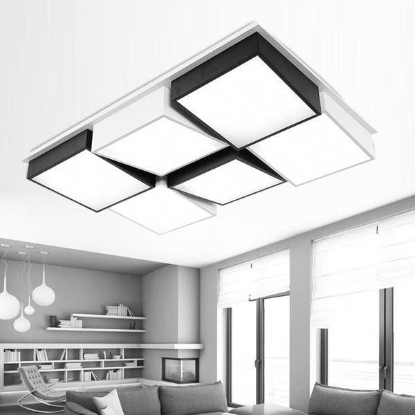 ceiling lights modern simple led acrylic geometry rectangle white/black color for living room bedroom home light fixture
ceiling lights modern simple led acrylic geometry rectangle white/black color for living room bedroom home light fixture